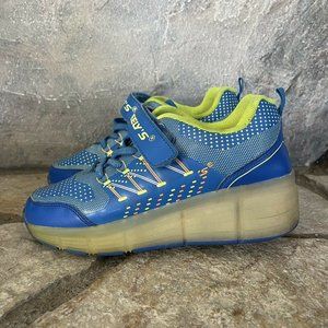 Wheelys Kids Roller Skate Shoes Blue Boys Sz 5.5 No Tie